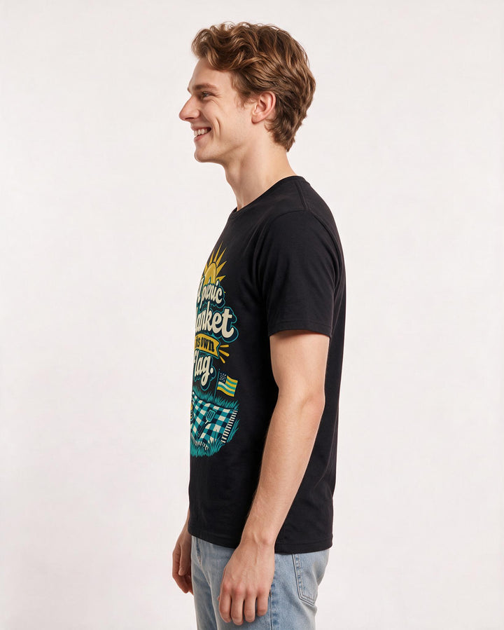Patriotic Black T-Shirt for Men – Everyday Expression Graphic Tee product image 2