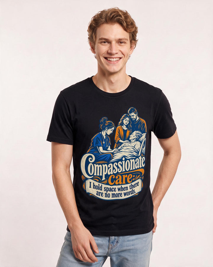 Nurse Black T-Shirt for Men – Nursing Life Graphic Tee product image 1