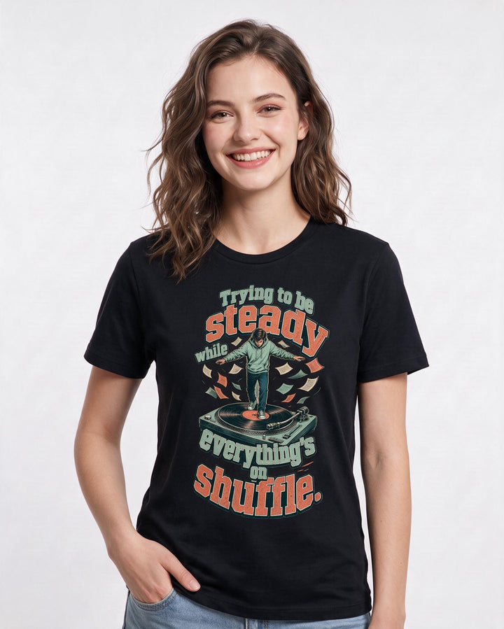Christian Faith Black T-Shirt for Women – Everyday Expression Graphic Tee product image 1