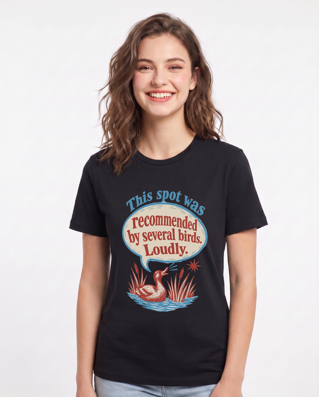 Hunting Women's Black T-Shirt - This spot was recommended by several product image 1