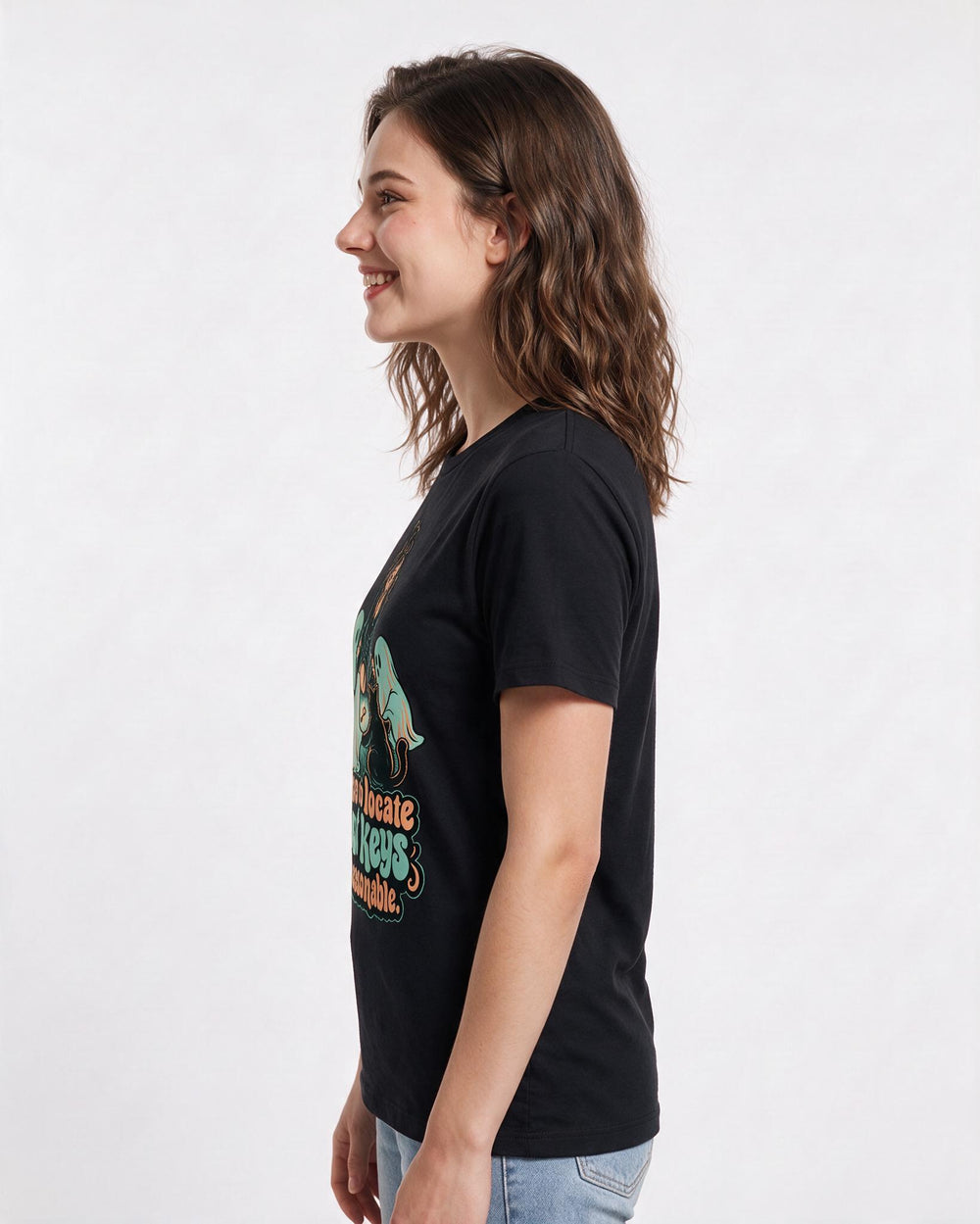 Halloween Black T-Shirt for Women – Halloween Theme Graphic Tee product image 2