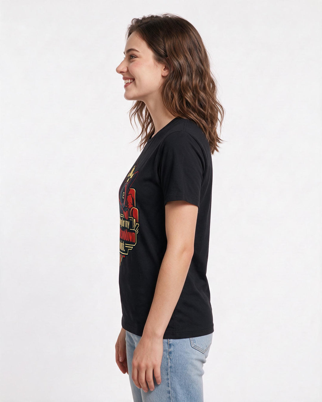 Gaming Black T-Shirt for Women – Game Night Graphic Tee product image 2