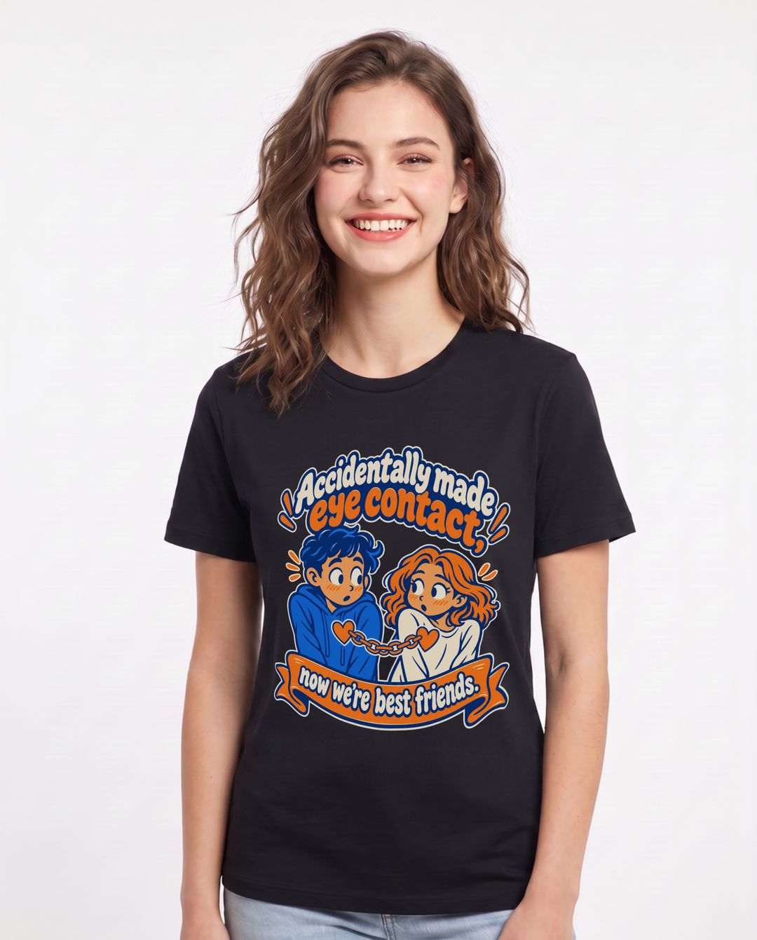 Meme Black T-Shirt for Women – Everyday Expression Graphic Tee product image 3