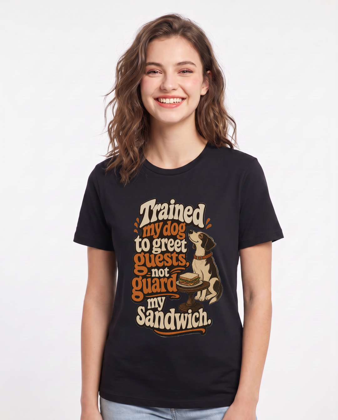 Cat Lover Black T-Shirt for Women – Everyday Expression Graphic Tee product image 3