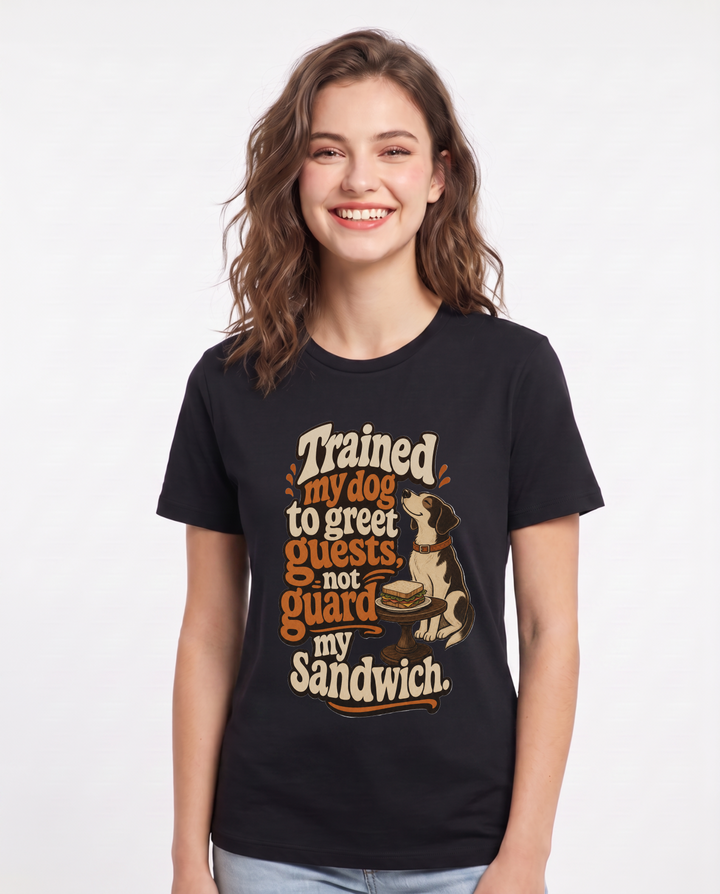 Cat Lover Black T-Shirt for Women – Everyday Expression Graphic Tee product image 3
