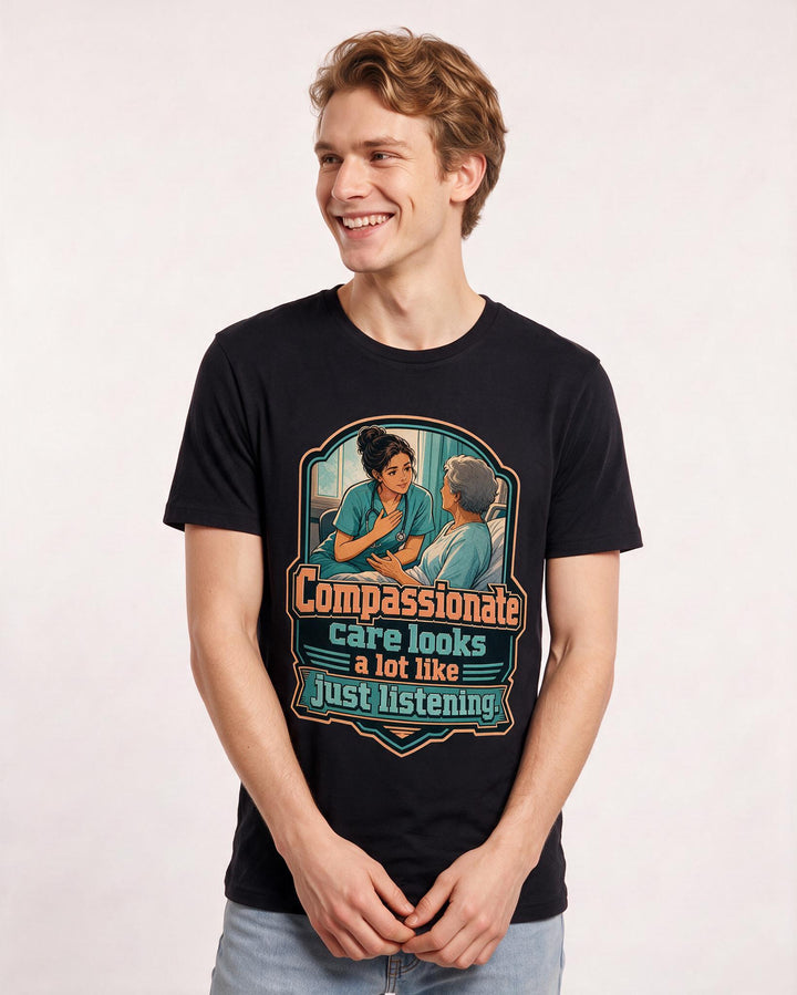 Nurse Black T-Shirt for Men – Nursing Life Graphic Tee product image 1