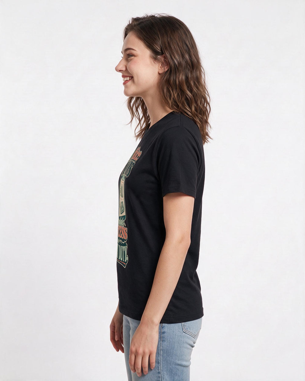 Funny Teacher Women's Black T-Shirt – My office hours include recess and lunch duty. product image 2