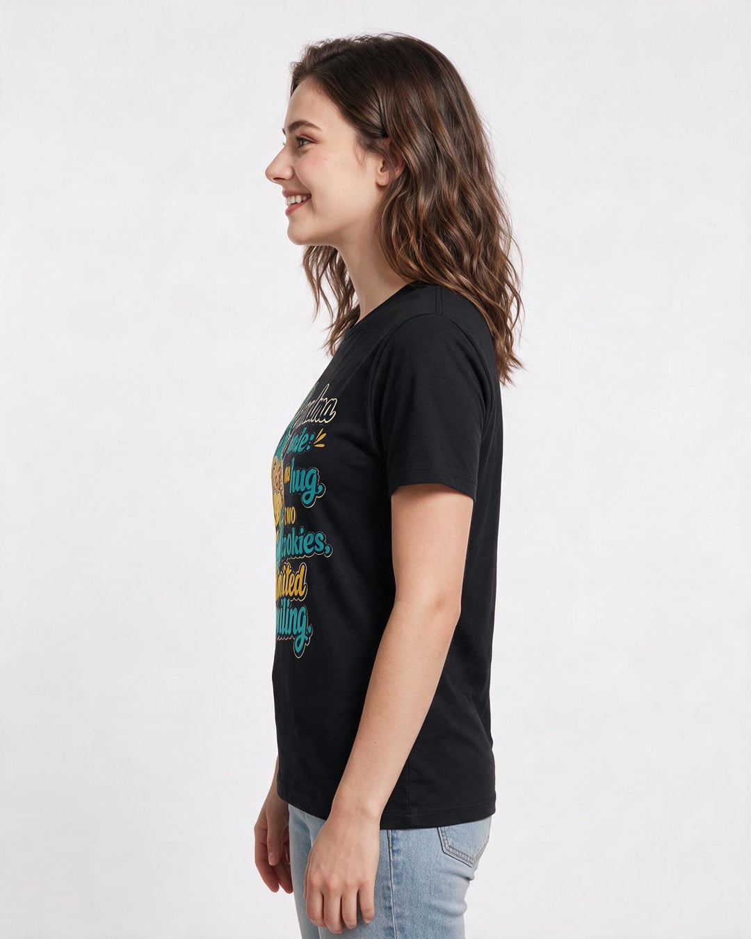 Grandparent Black T-Shirt for Women – Everyday Expression Graphic Tee product image 2