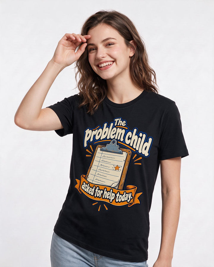Teacher Black T-Shirt for Women – Everyday Expression Graphic Tee product image 1