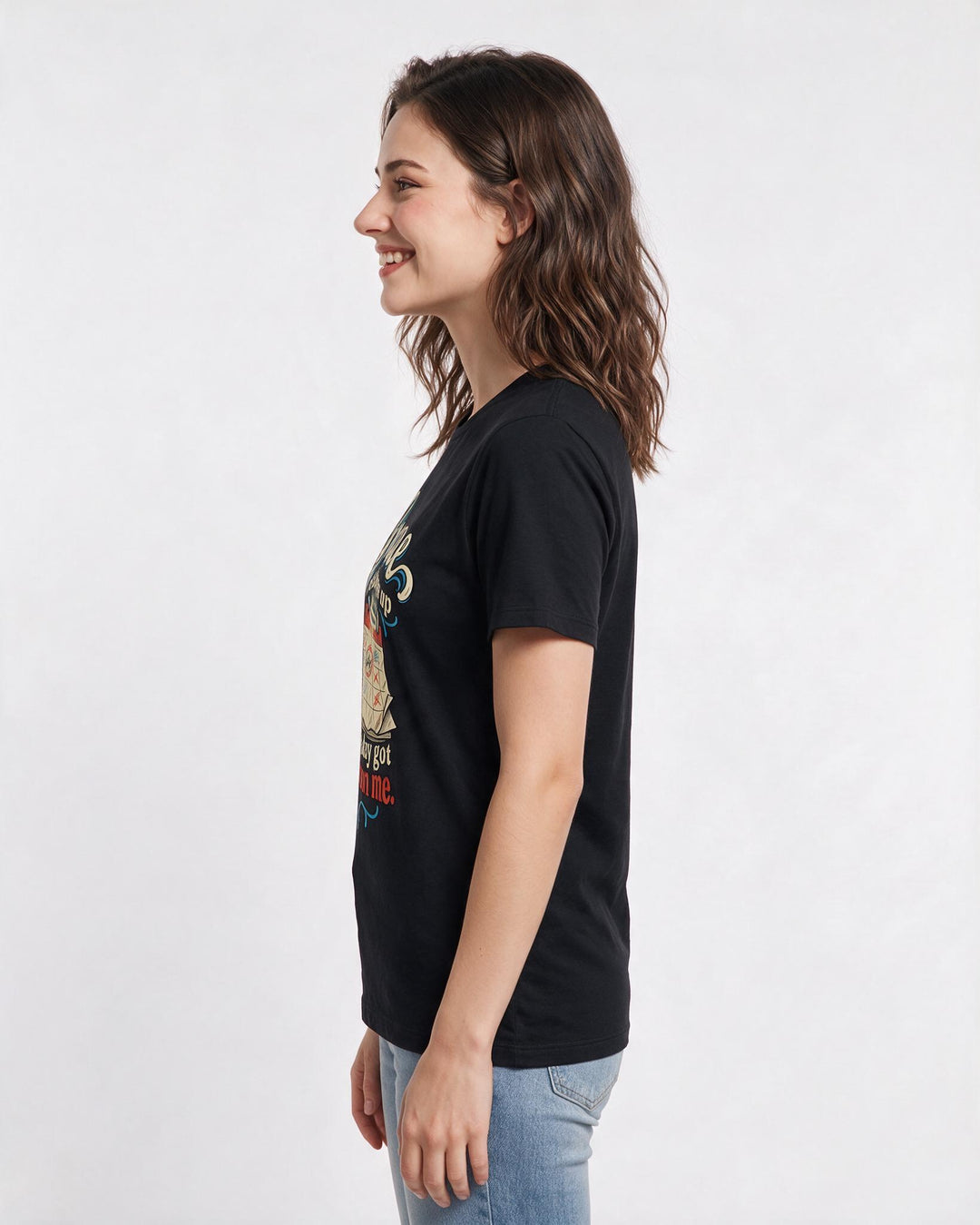 Christian Faith Black T-Shirt for Women – Everyday Expression Graphic Tee product image 2