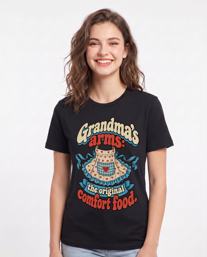 Grandparent Black T-Shirt for Women – Everyday Expression Graphic Tee product image 3