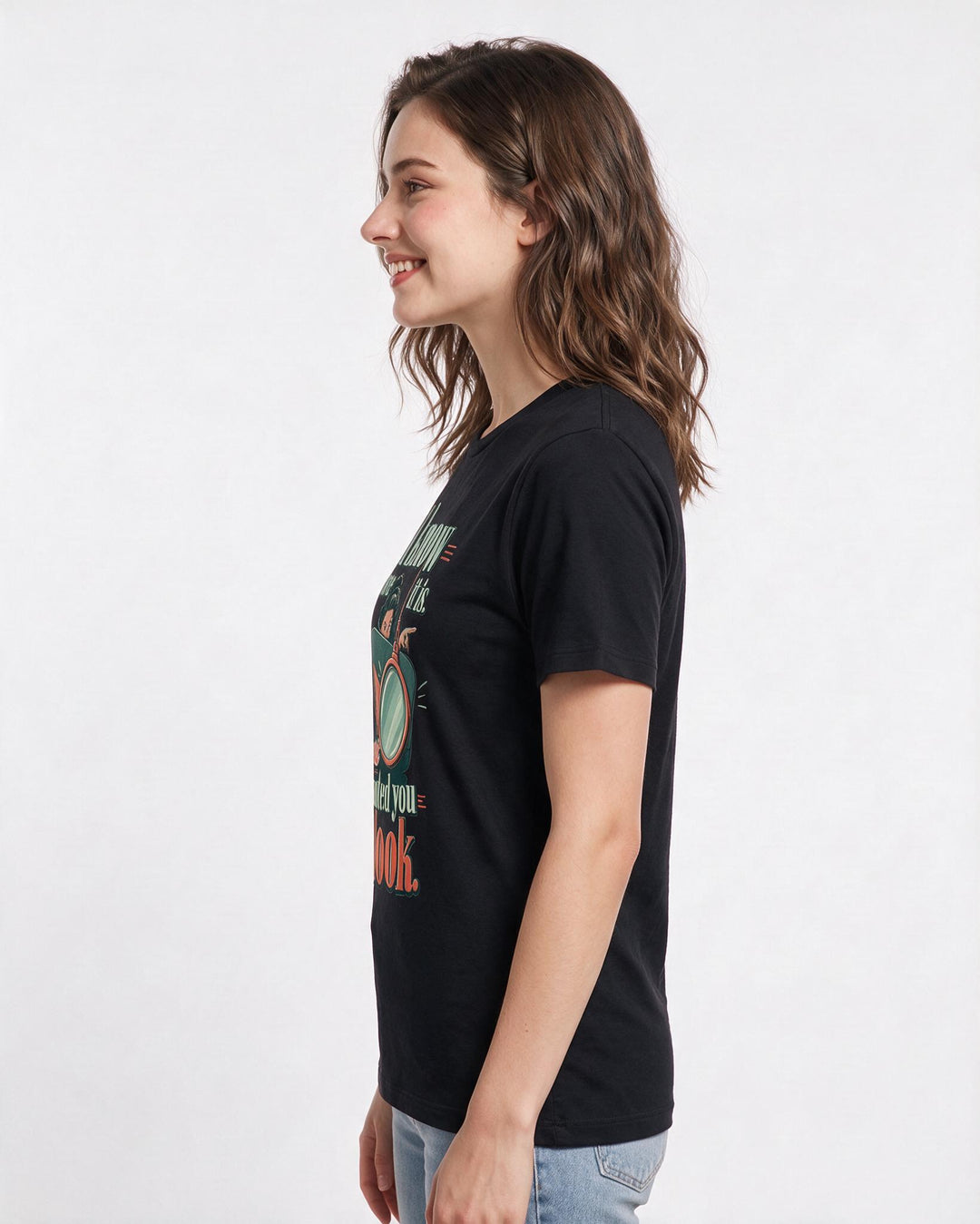 Mom Women's Black T-Shirt – I know where it is. I just wanted you to look. product image 2