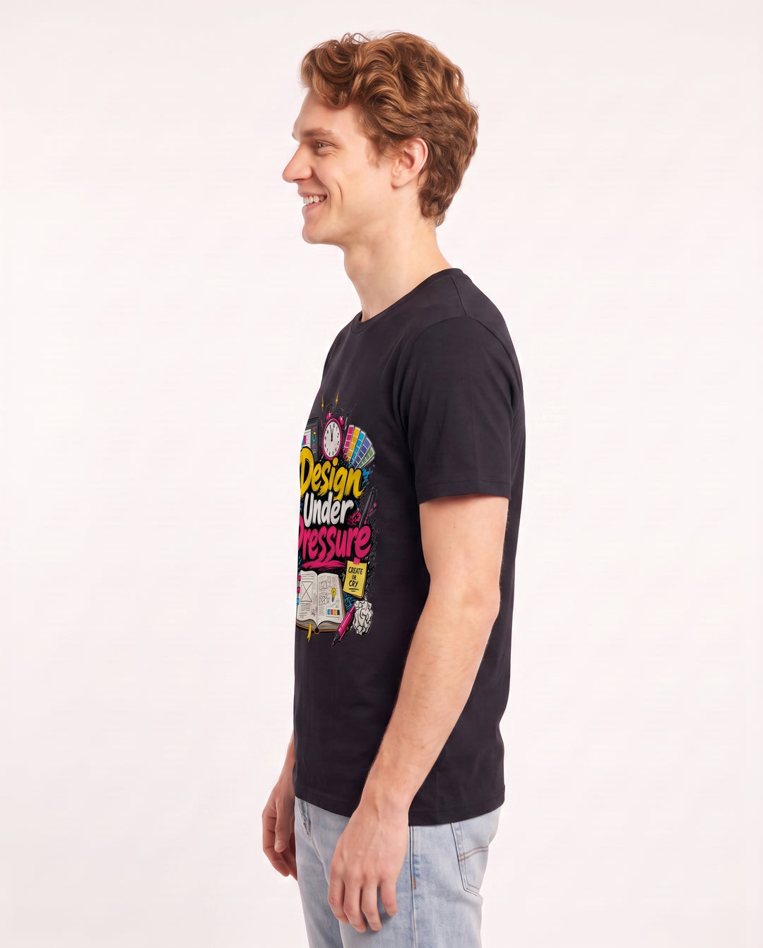 Design Under Pressure Men's Black T-Shirt product image 3