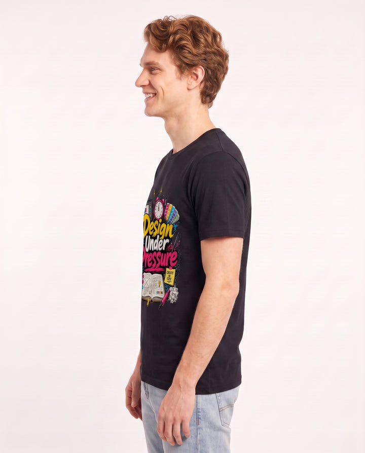 Design Under Pressure Men's Black T-Shirt product image 3