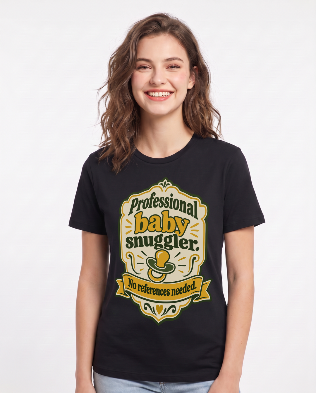Grandparent Black T-Shirt for Women – Everyday Expression Graphic Tee product image 3