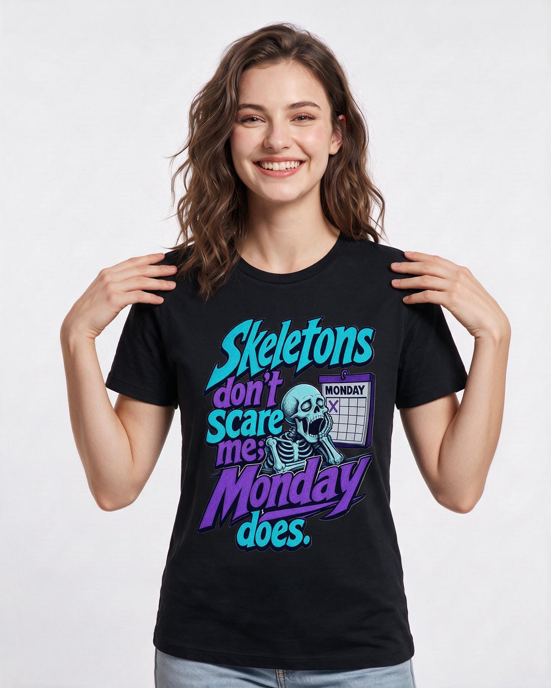 Halloween Black T-Shirt for Women – Halloween Theme Graphic Tee product image 1