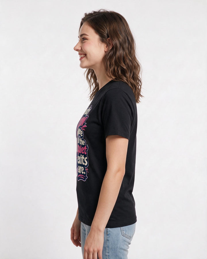 Neurodiversity Black T-Shirt for Women – Everyday Expression Graphic Tee product image 2