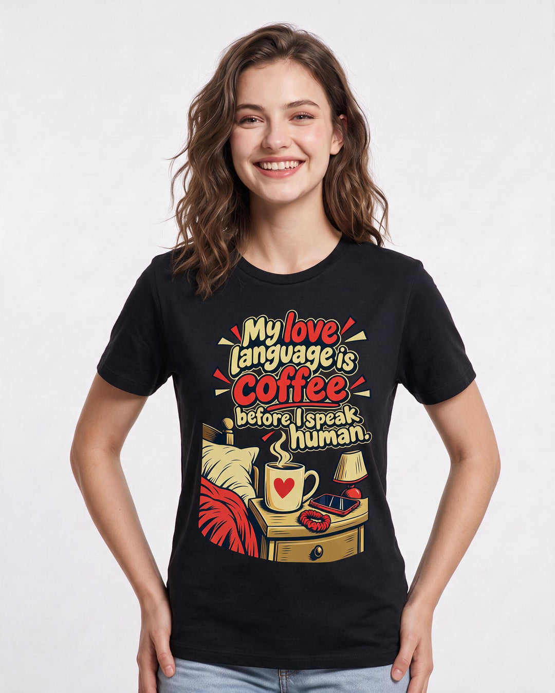 Mom Black T-Shirt for Women – Everyday Expression Graphic Tee product image 1