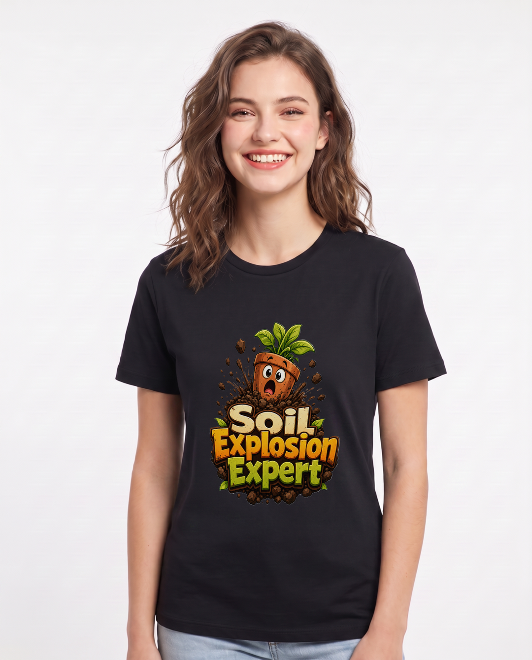 Soil Explosion Expert Women's Black T-Shirt product image 2