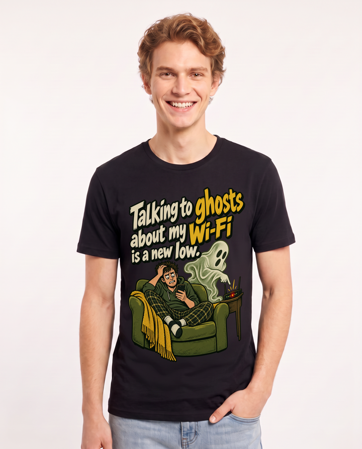 Halloween Black T-Shirt for Men – Halloween Theme Graphic Tee product image 3