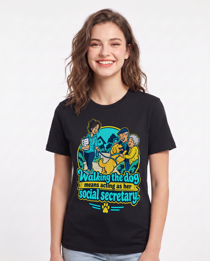 Cat Lover Black T-Shirt for Women – Everyday Expression Graphic Tee product image 3