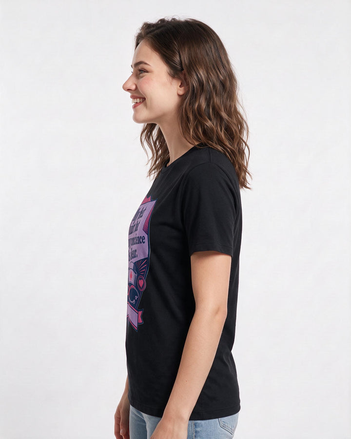 Nurse Gift Women's Black T-Shirt - My feet hurt but my conscience is product image 2