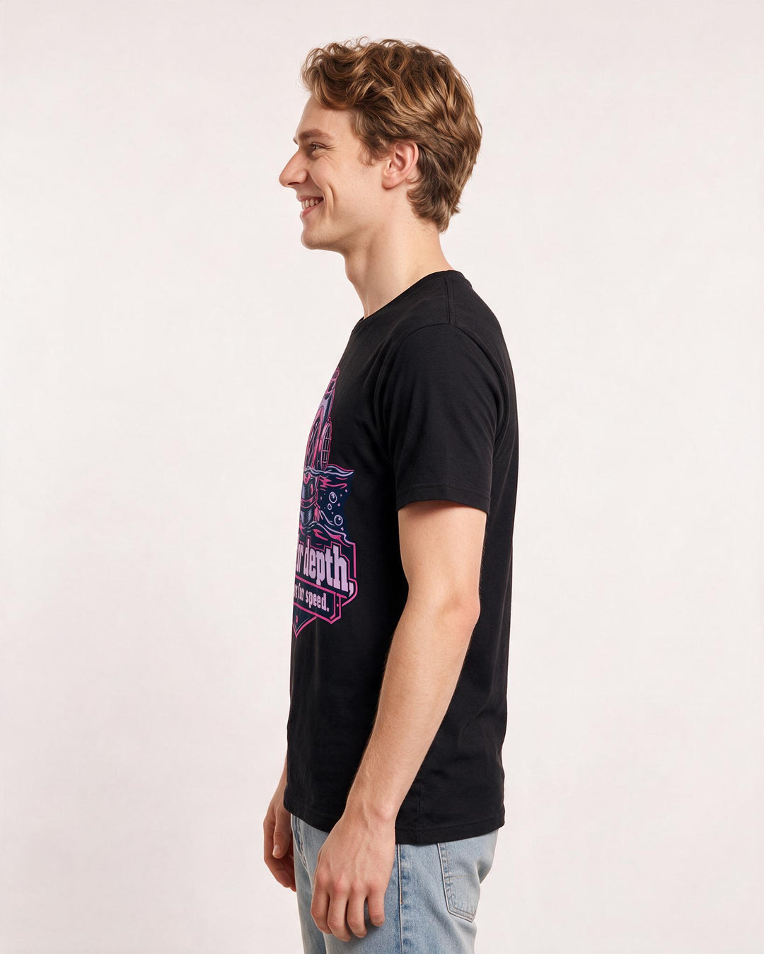 Neurodiversity Black T-Shirt for Men – Everyday Expression Graphic Tee product image 2