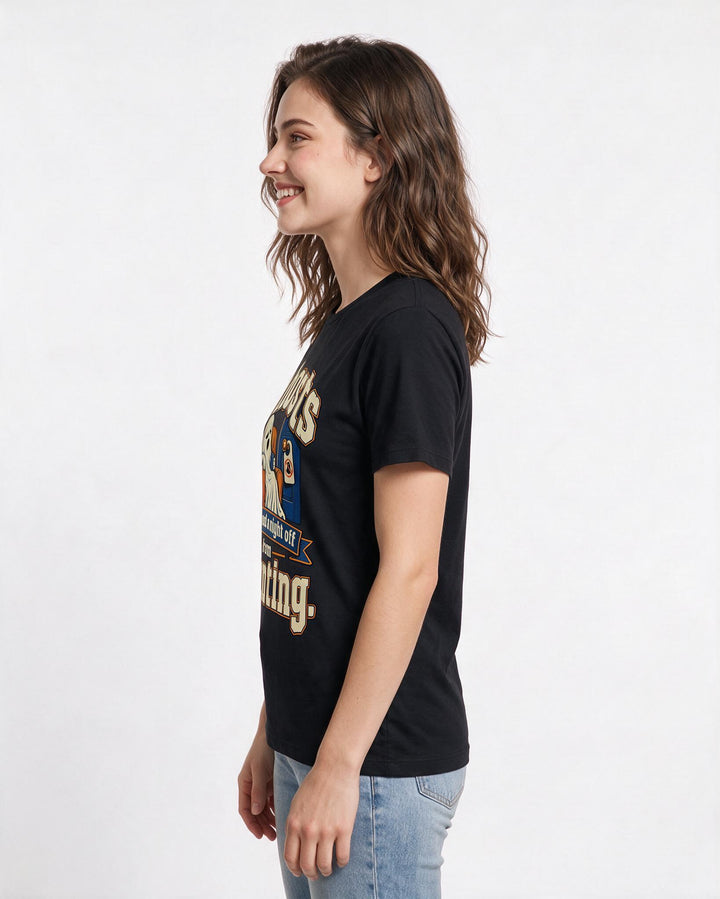 Halloween Black T-Shirt for Women – Halloween Theme Graphic Tee product image 2