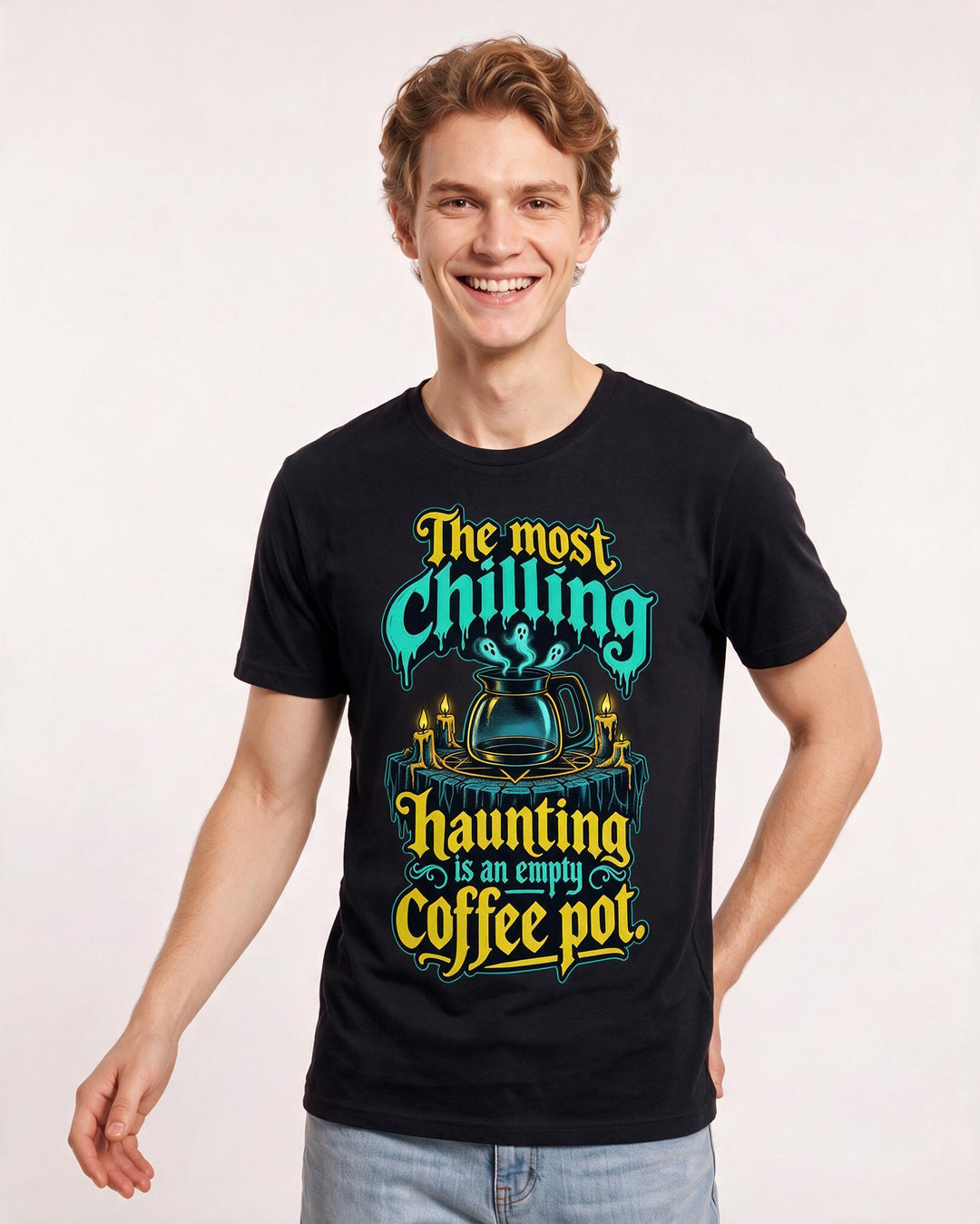 Halloween Black T-Shirt for Men – Halloween Theme Graphic Tee product image 1
