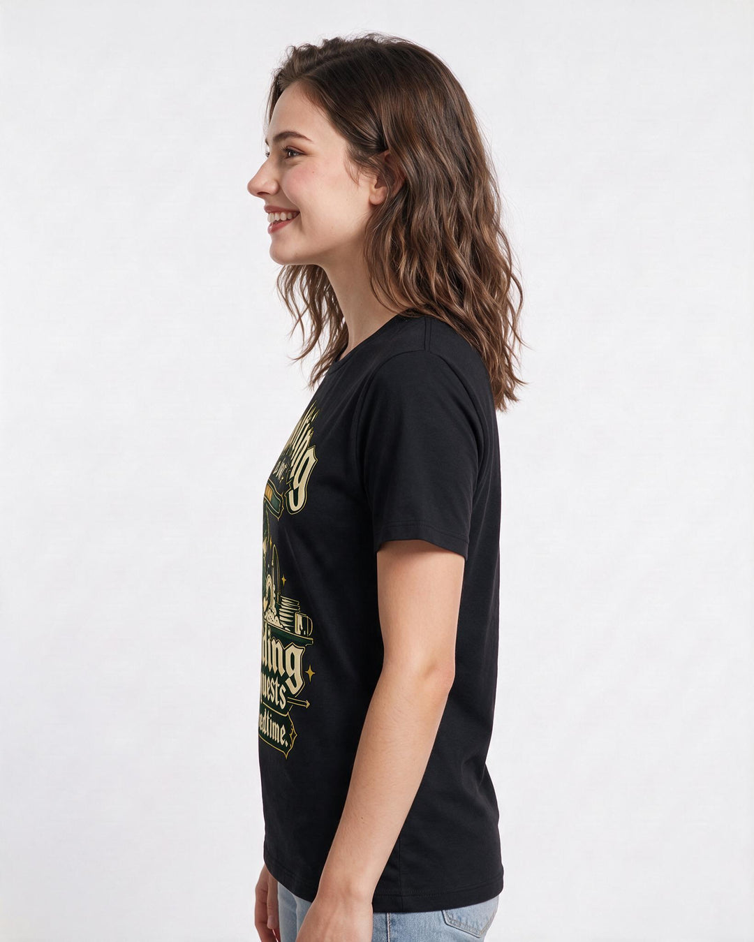 Gaming Black T-Shirt for Women – Game Night Graphic Tee product image 2