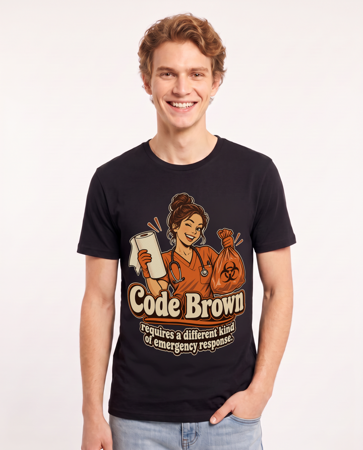 Nurse Black T-Shirt for Men – Nursing Life Graphic Tee product image 3