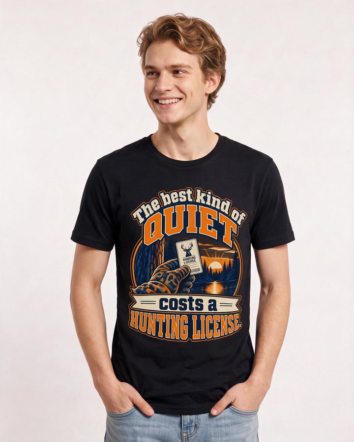 Hunting Black T-Shirt for Men – Everyday Expression Graphic Tee product image 1