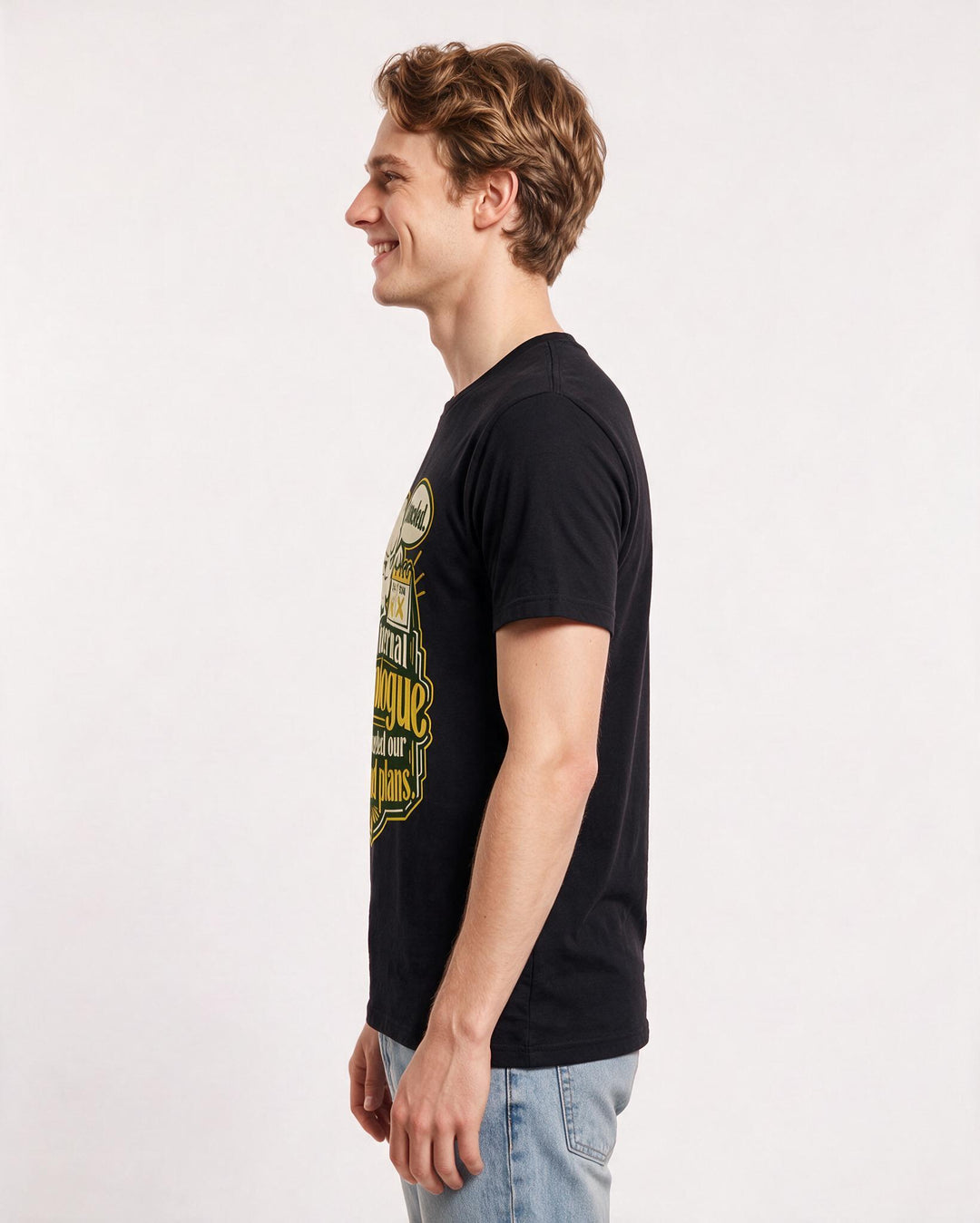 Meme Black T-Shirt for Men – Everyday Expression Graphic Tee product image 2