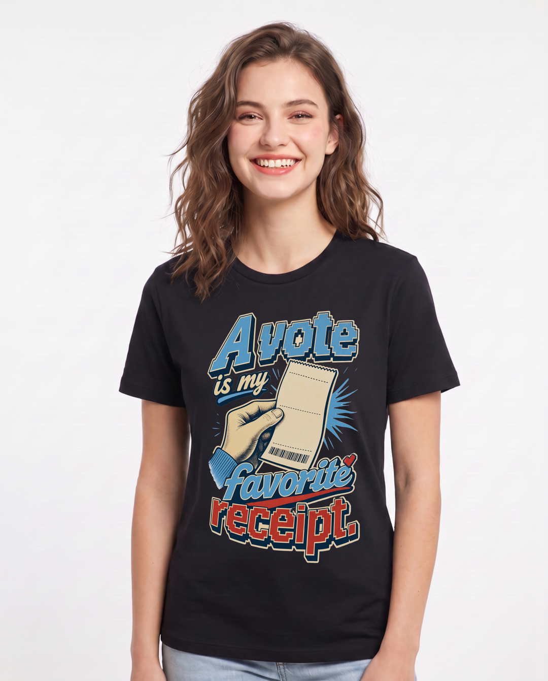 Political Statement Black T-Shirt for Women – Everyday Expression Graphic Tee product image 3