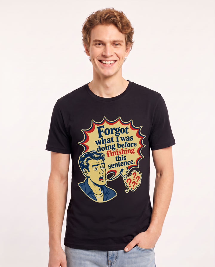 Meme Black T-Shirt for Men – Everyday Expression Graphic Tee product image 1