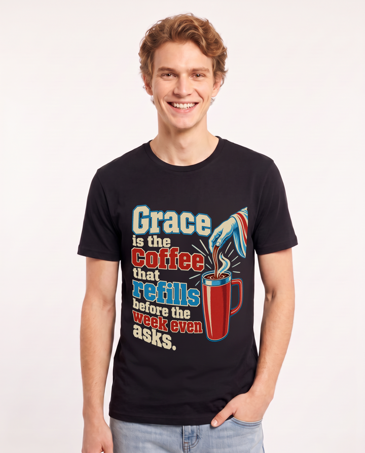 Christian Faith Black T-Shirt for Men – Everyday Expression Graphic Tee product image 3