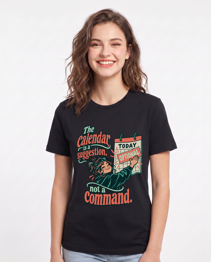 Neurodiversity Black T-Shirt for Women – Everyday Expression Graphic Tee product image 3