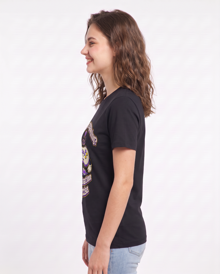 Who keeps respawning? My motivation to exercise. Women's Black T-Shirt product image 3