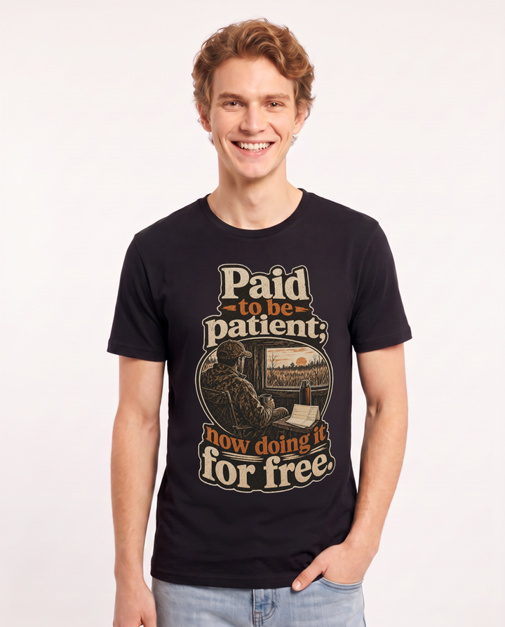 Hunting Black T-Shirt for Men – Everyday Expression Graphic Tee product image 3