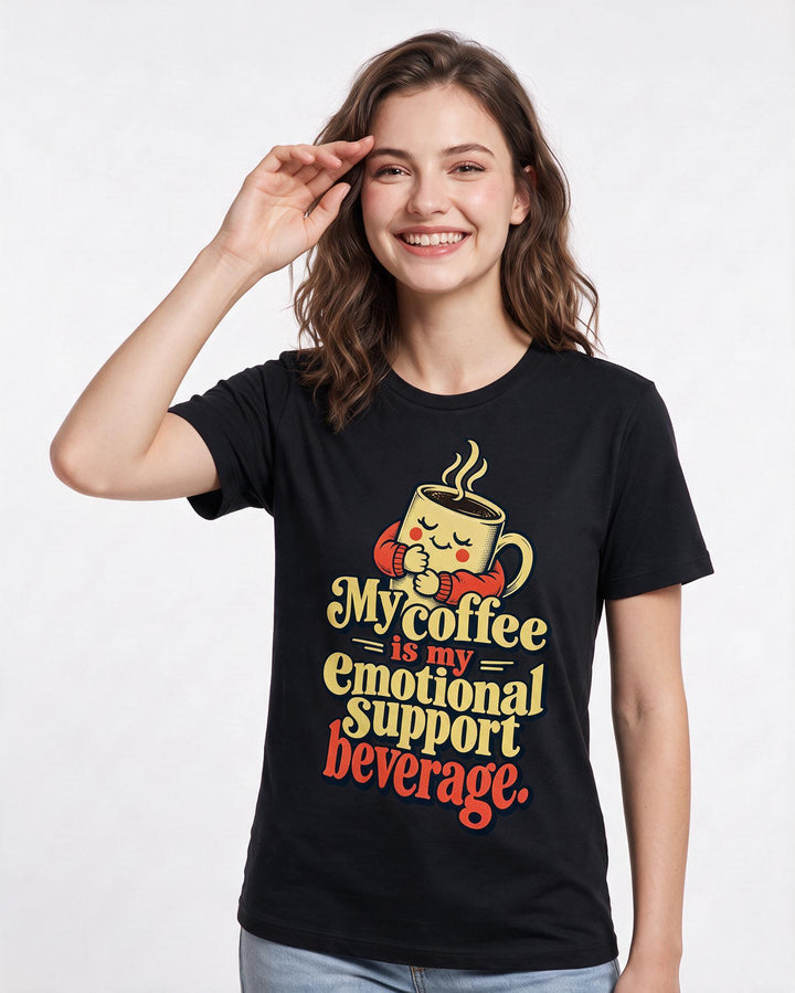 Grandparent Black T-Shirt for Women – Everyday Expression Graphic Tee product image 1