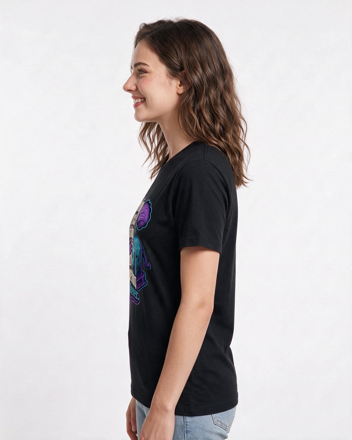 Teacher Women's Black T-Shirt – Teaching critical thinking and pencil sharpening since forever. product image 2