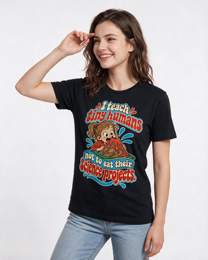 Teacher Black T-Shirt for Women – Everyday Expression Graphic Tee product image 1