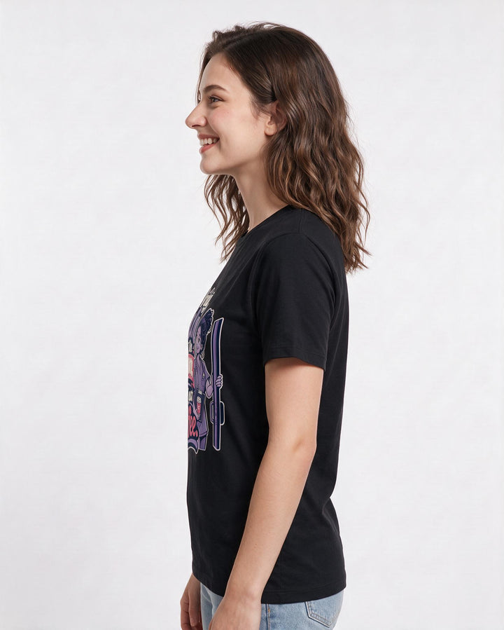 Funny Nurse Women's Black T-Shirt – I bring calm to the room, not just coffee. product image 2