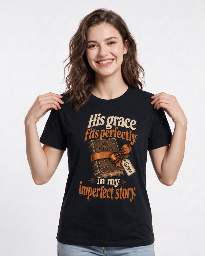 Christian Faith Black T-Shirt for Women – Everyday Expression Graphic Tee product image 1