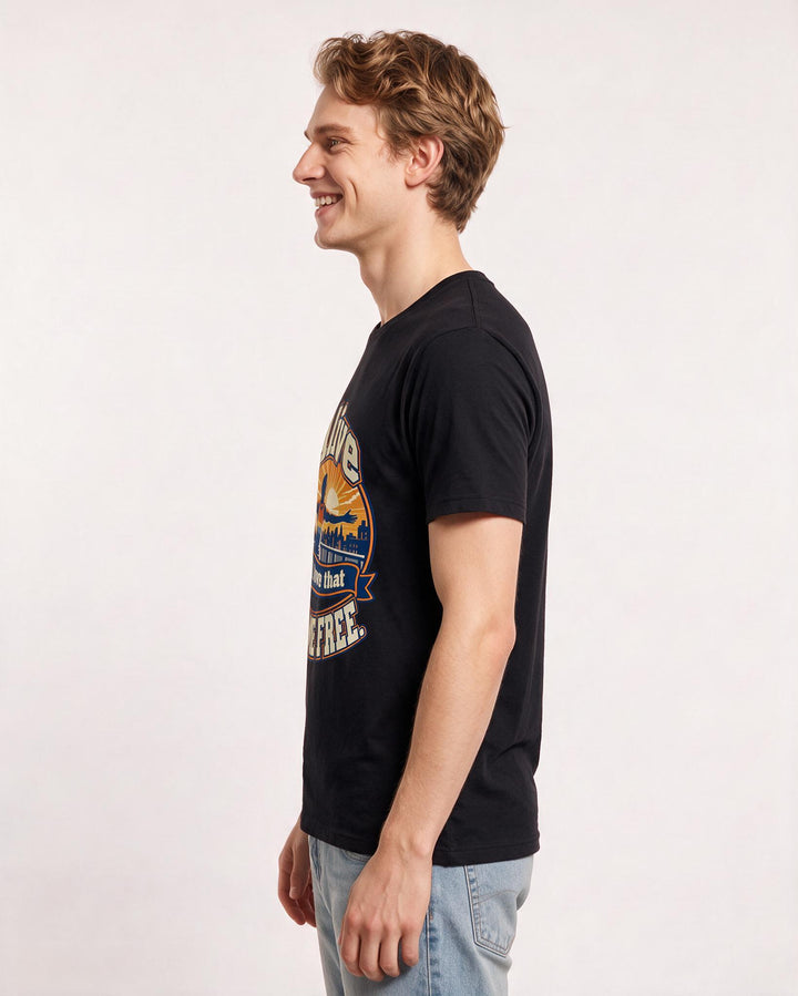 Pride Black T-Shirt for Men – Everyday Expression Graphic Tee product image 2