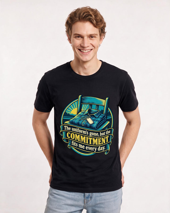 Veteran Black T-Shirt for Men – Everyday Expression Graphic Tee product image 1