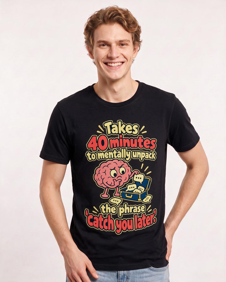 Meme Black T-Shirt for Men – Everyday Expression Graphic Tee product image 1
