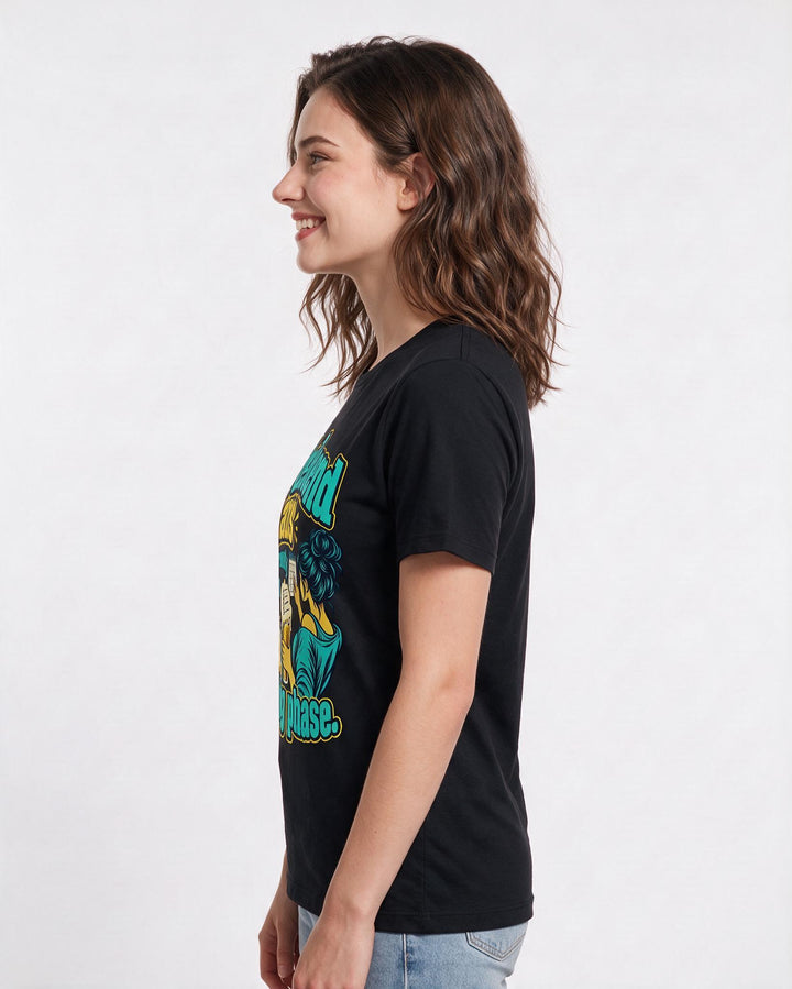 Beer Black T-Shirt for Women – Everyday Expression Graphic Tee product image 2