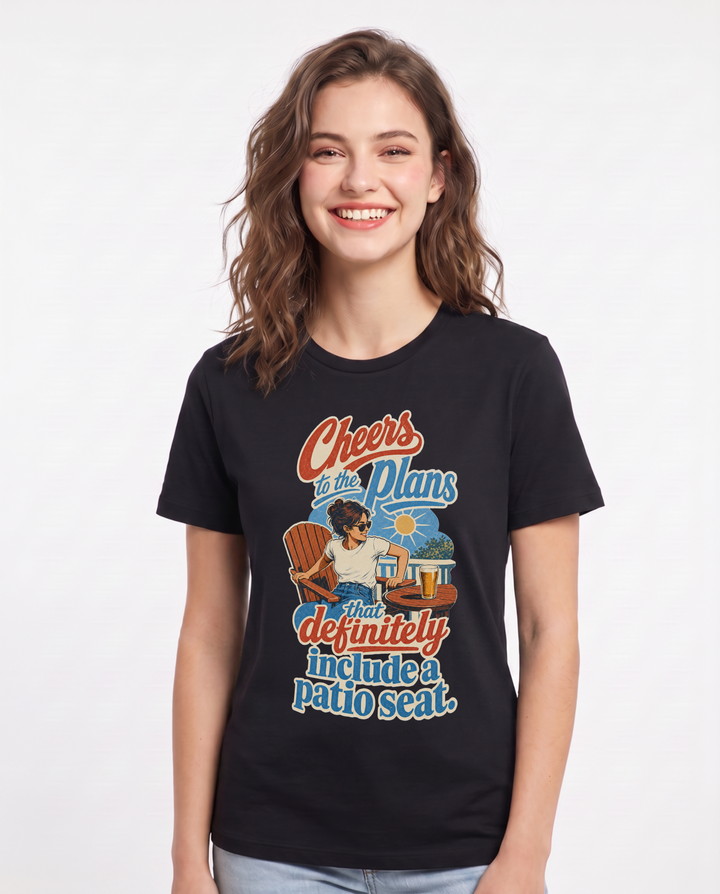 Beer Black T-Shirt for Women – Everyday Expression Graphic Tee product image 1