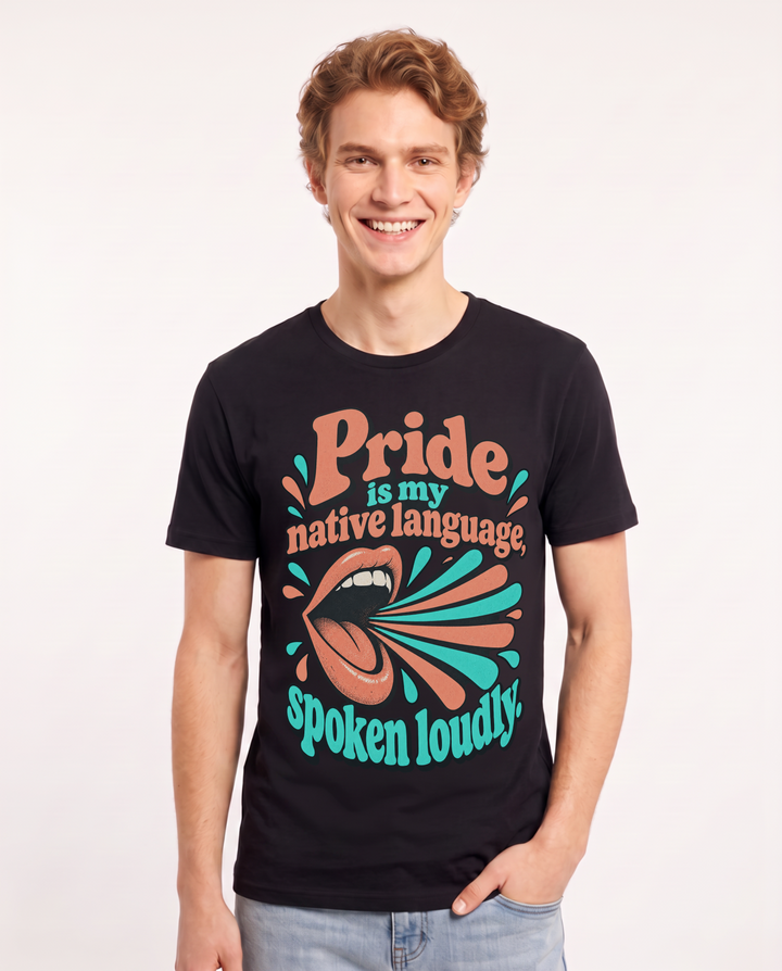 Pride Black T-Shirt for Men – Everyday Expression Graphic Tee product image 3